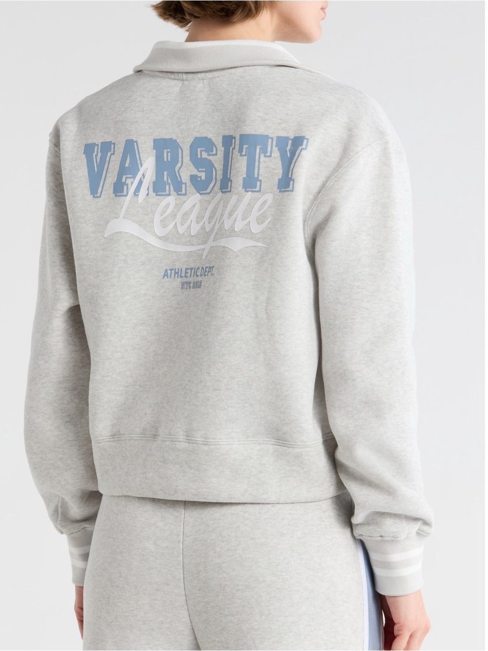 NWT Yogalicious The Varsity Fleece Half Zip Pullover Women’s XS Cropped
